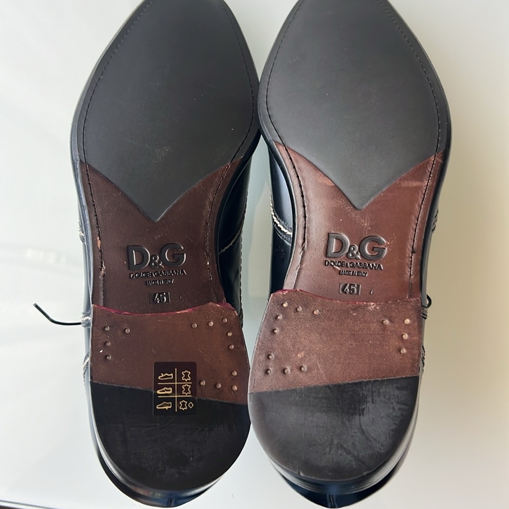 Dolce and Gabbana D&G Tuxedo Patent Leather Shoes - Mens 45 - Picture 12 of 14